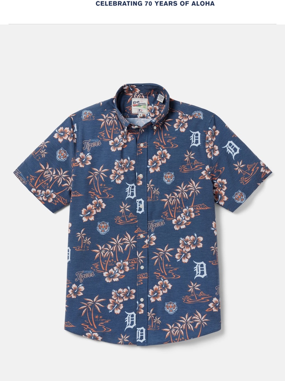 NWT MLB® DETROIT TIGERS GAME DAY PERFORMANCE ALOHA SHIRT